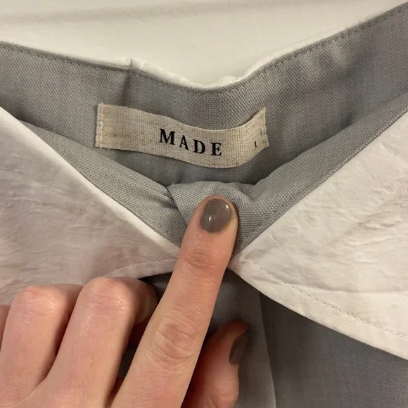 Gray Trousers with white Waistband - Small - Picture 4 of 5